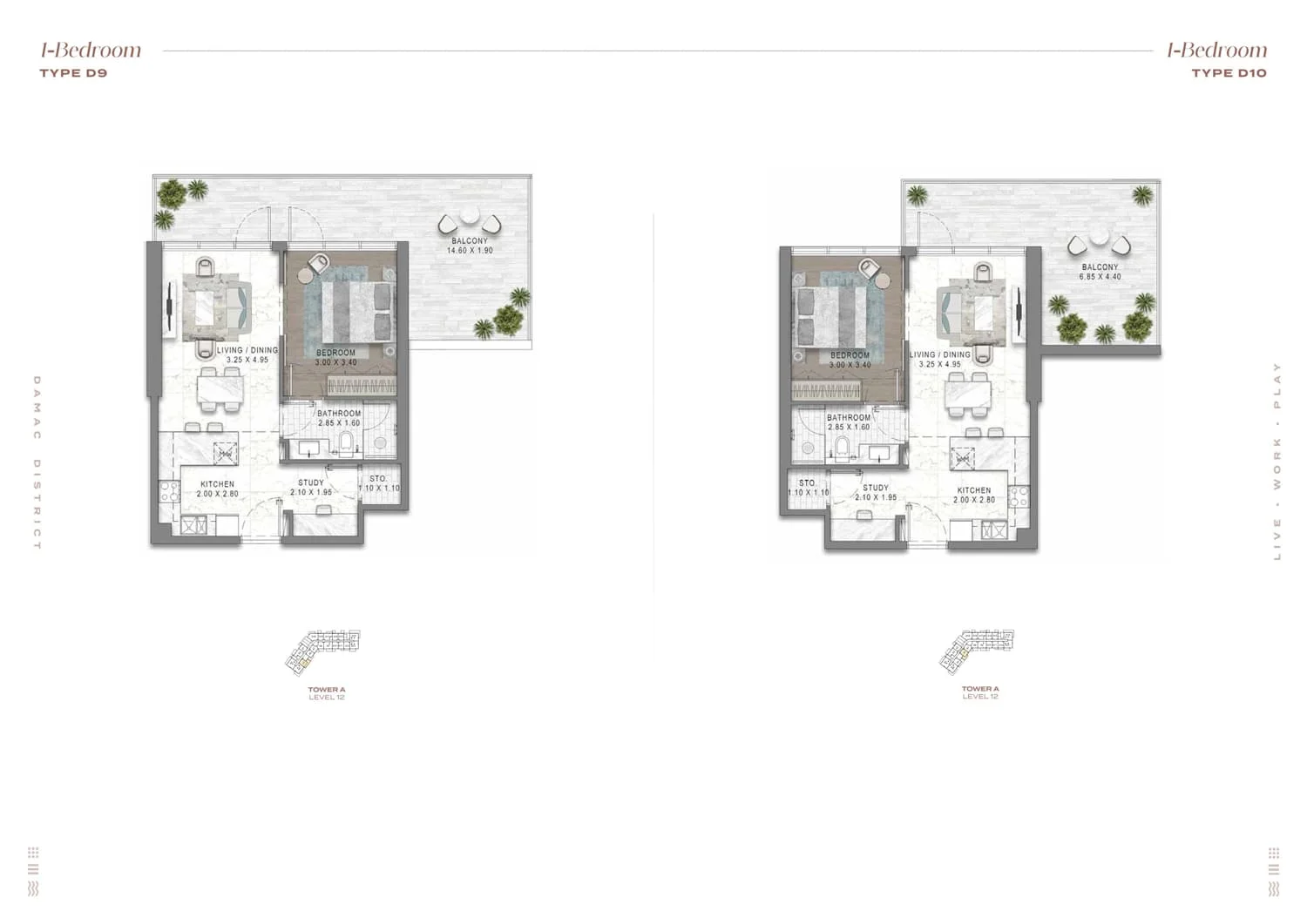 1 Bedroom (Apartments)