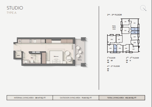 Floor Plan of Hillmont Residences