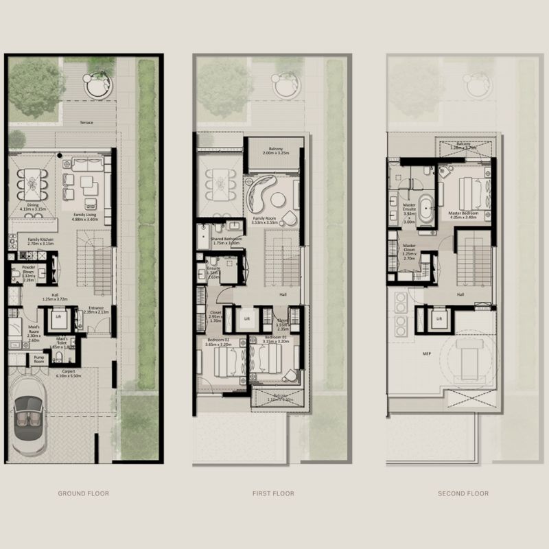 3 Bedroom Townhouses