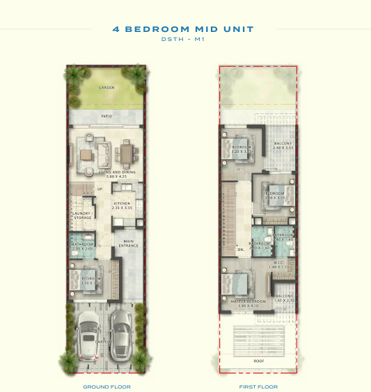 4 BEDROOM MID UNIT