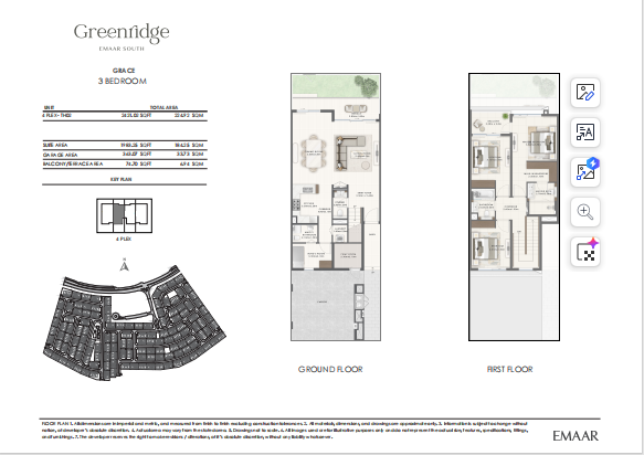 Floor Plan of Greenridge At Emaar