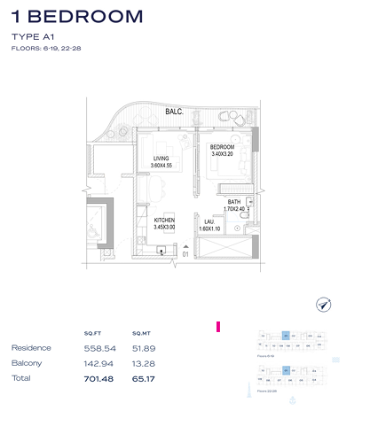 1 BR Apartments
