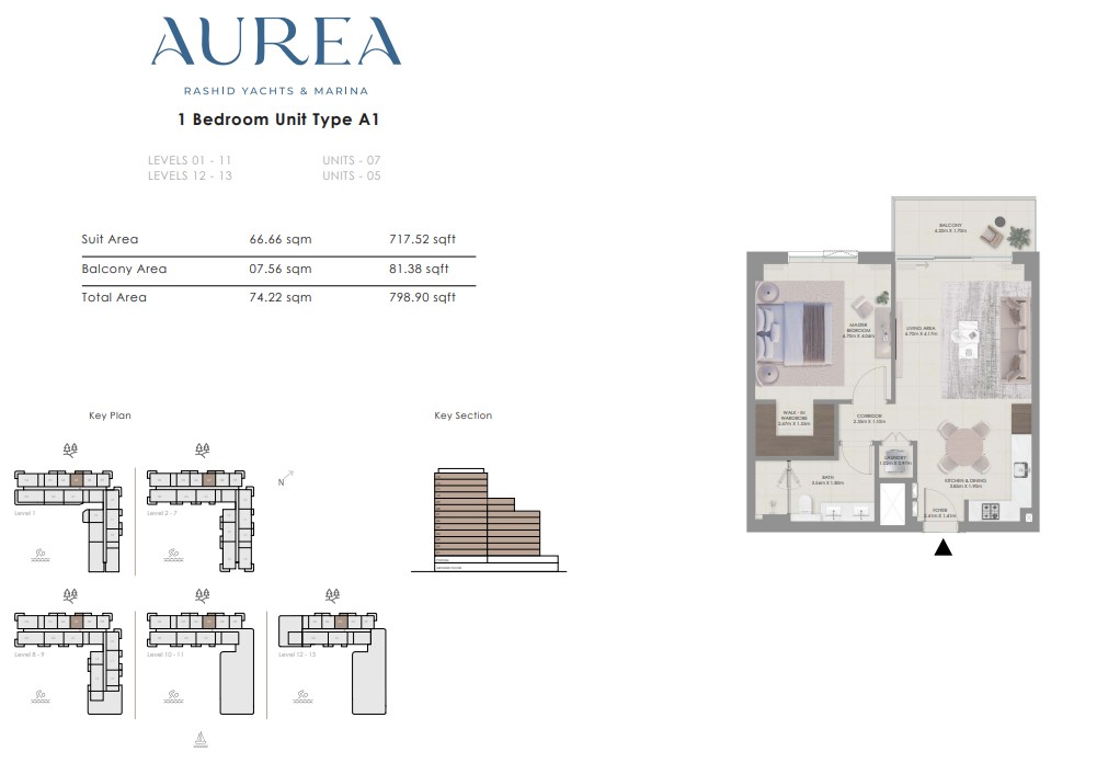 1 BHK Apartment Type 1
