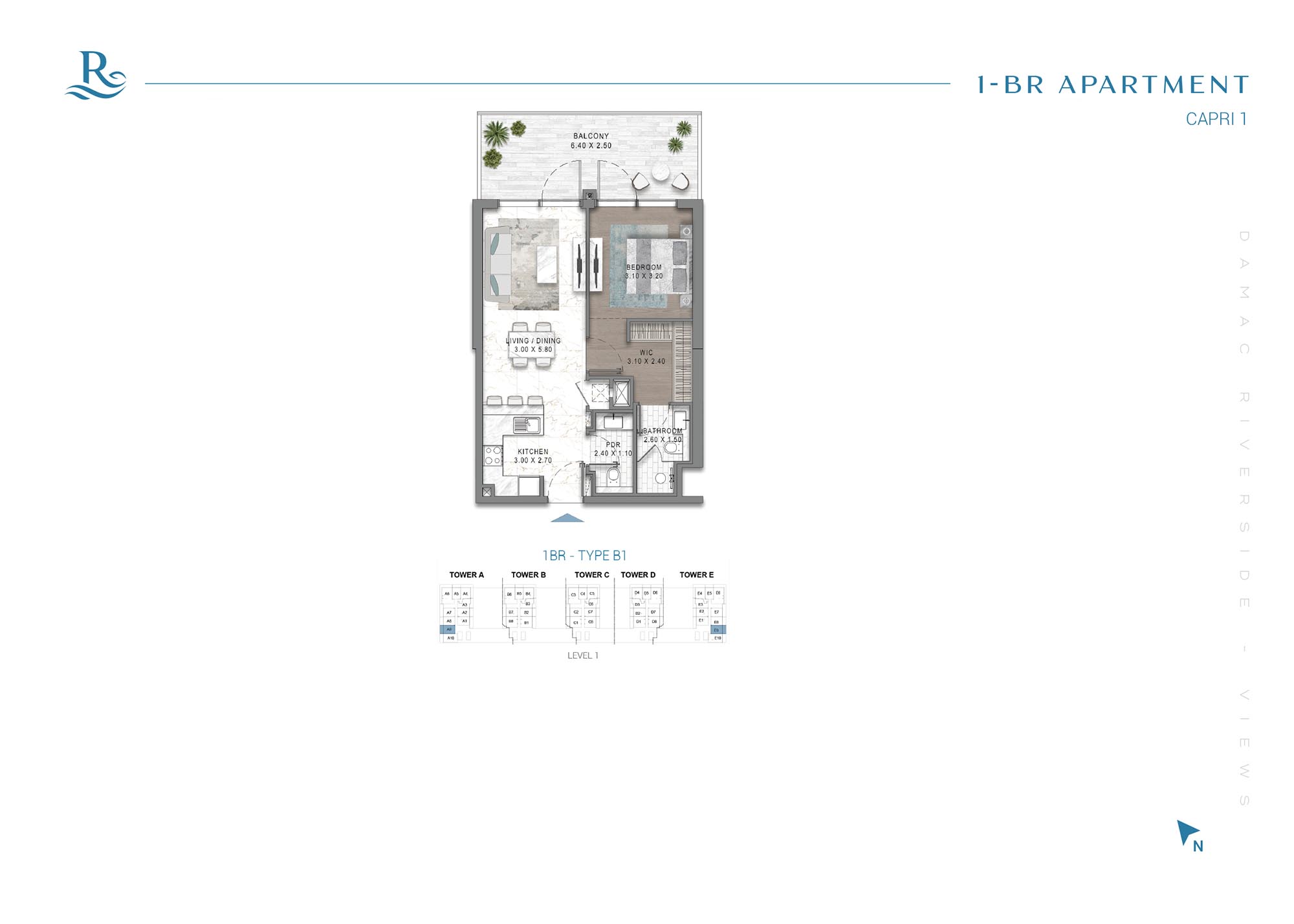 1 BR (Apartments)