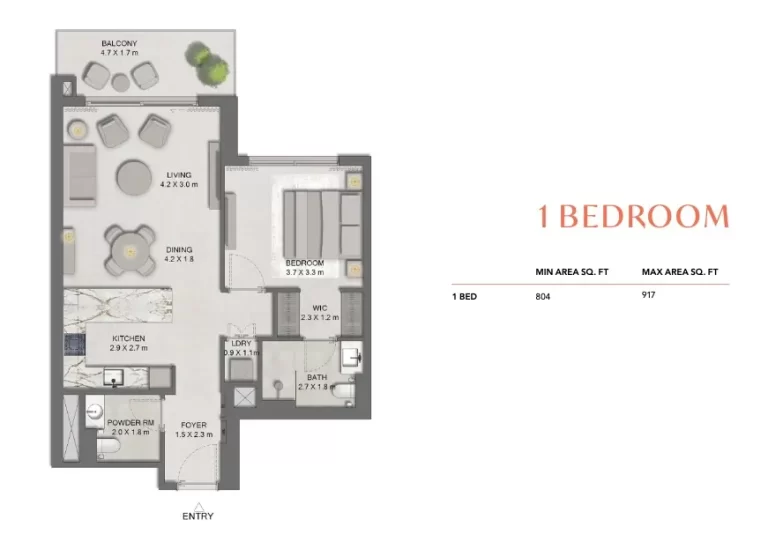 1 BR