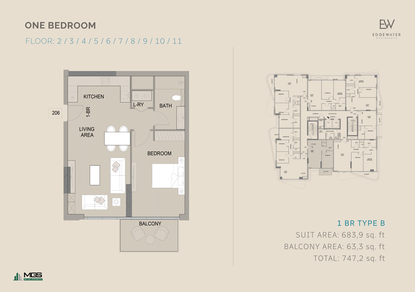 1 BR