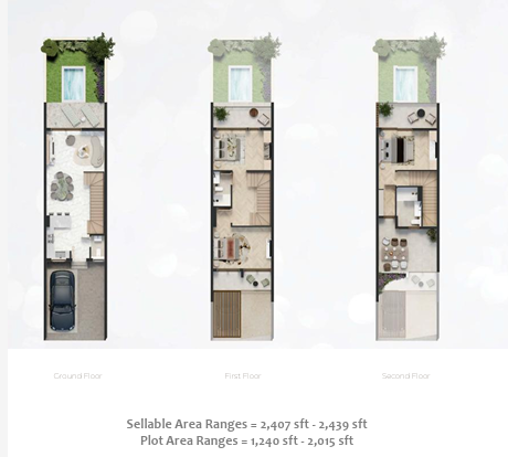 3 BR (Townhouse)