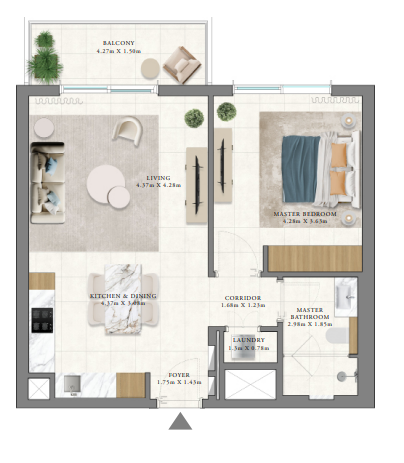 1 BR