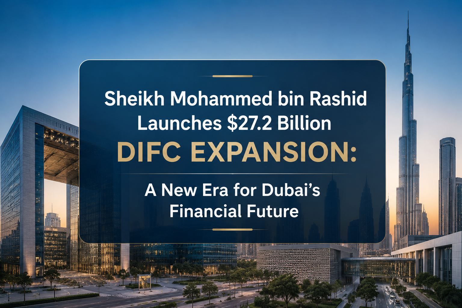 Sheikh Mohammed bin Rashid Launches $27.2 Billion DIFC Expansion: A New Era for Dubai’s Financial Future