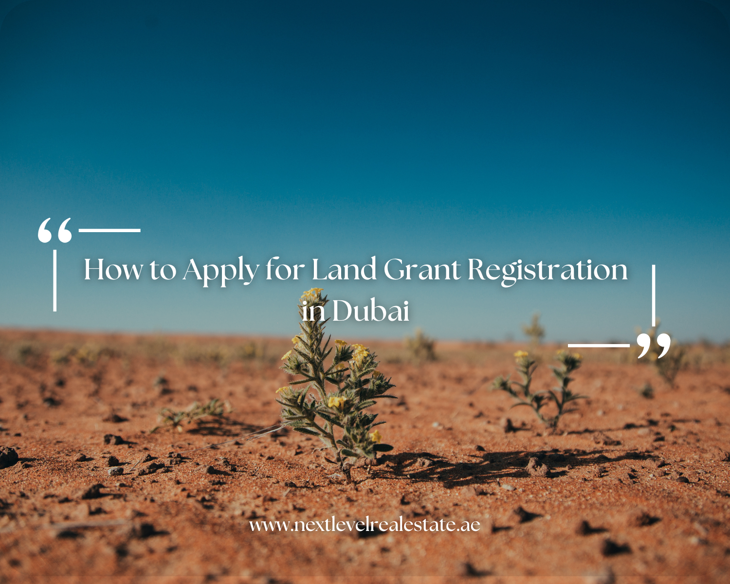 How to Apply for Land Grant Registration in Dubai