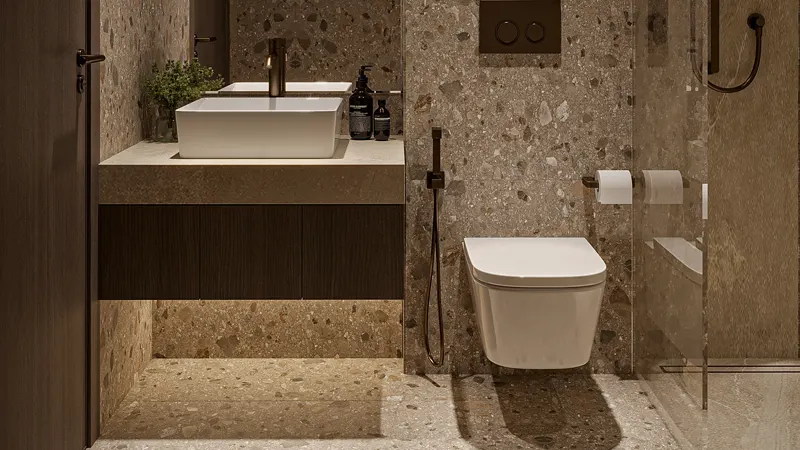 Lucky Oasis Residence JVC bathroom finish marketing image